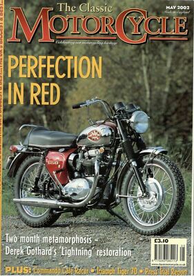 2002 MAY 29528 The Classic Motor Cycle TRIUMPH TIGER 70  *  COMMANDO CAFE RACER