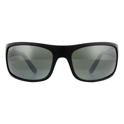 Maui Jim Sonnenbrille Peahi 202-35UTD matt schwarz neutral grau polarisiert