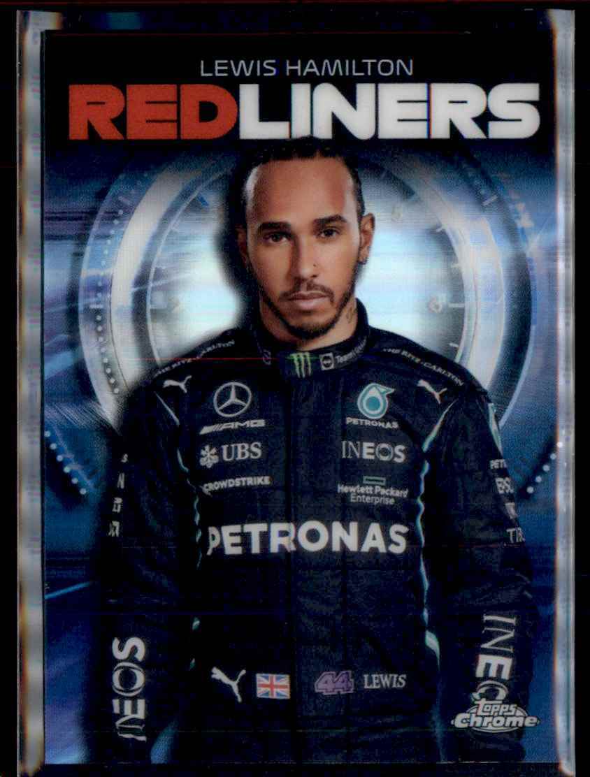2021 Topps Chrome Formula 1 Redliners Lewis Hamilton Mercedes-AMG Petronas F1