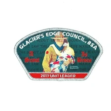 Brave 2017 Unit Leader FOS Glacier's Edge Council CSP Patch Wisconsin
