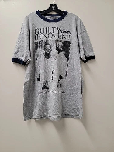 Guilty Until Proven Innocent Rap Shirt Ringer XL K-C Vintage vintage concert t-shirt, vintage, size XL, single stitch, B+ condition