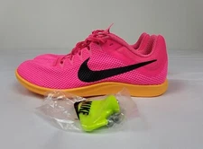 Nike Zoom Rival Track Spikes Mens 9.5 Hyper Pink Orange DC8725 600 NWOB