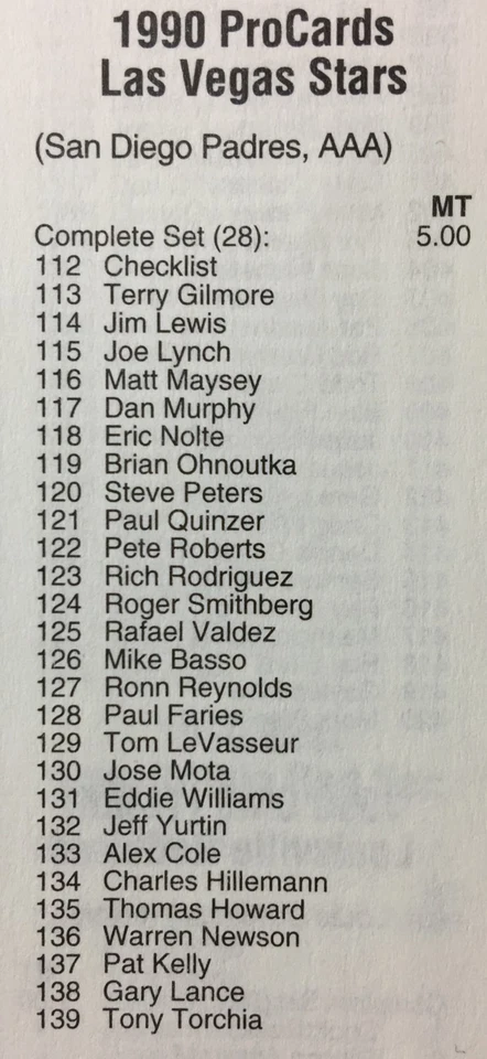 1990 ProCards ALBUQUERQUE DUKES-Dodgers Minor League UNOPENED Team Set B2018718 - Image 3 of 4