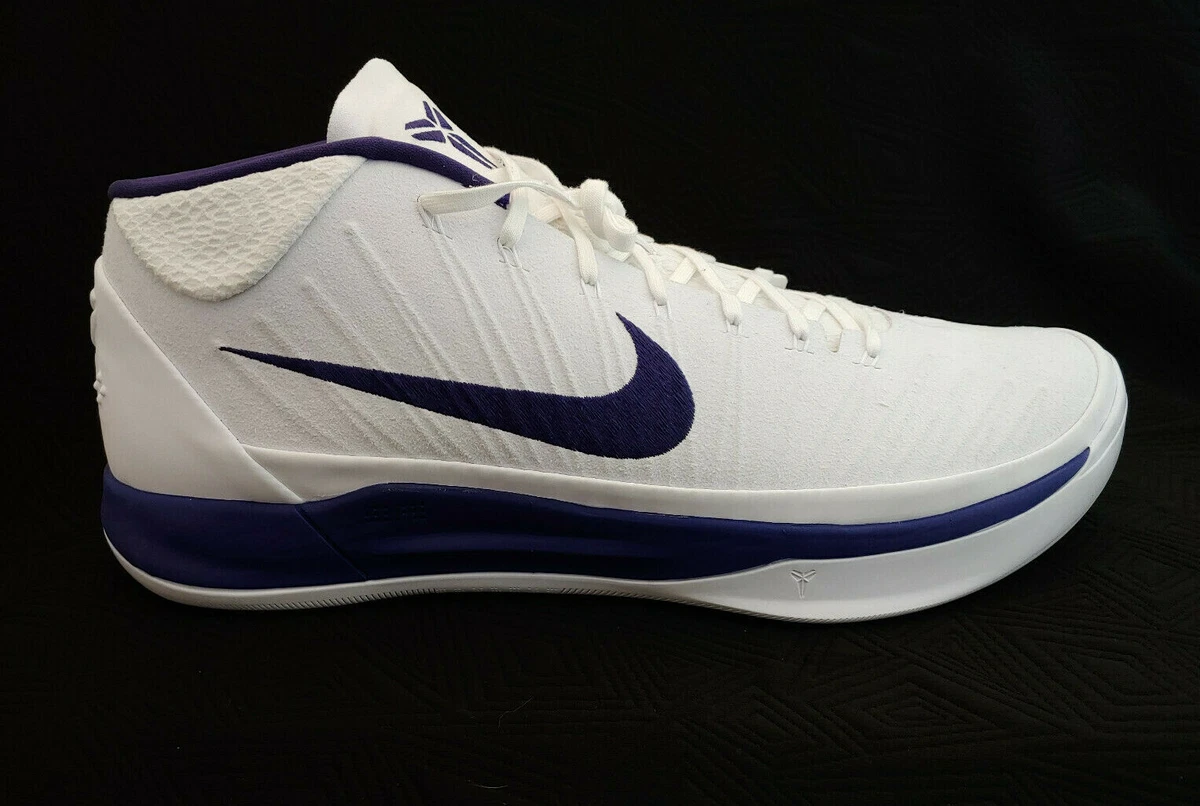 NEW Nike Kobe AD Mid TB PE Men s Size 17.5 Lakers White Purple 942521 107
