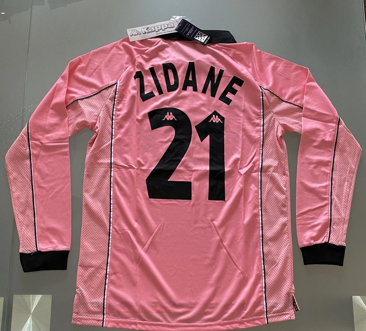 Zinedine Zidane Juventus Pink Retro Soccer Jersey