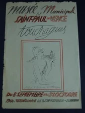 1966 Mid Century Lithograph Gallery Poster Pencil Signed by Louis Touchagues