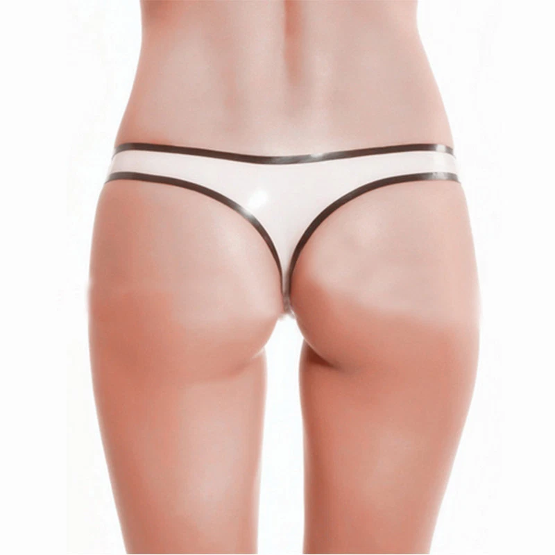 Latex Briefs Swimming Panties for Women Rubber Shorts Party Club Wear Costume - Image 2 of 3