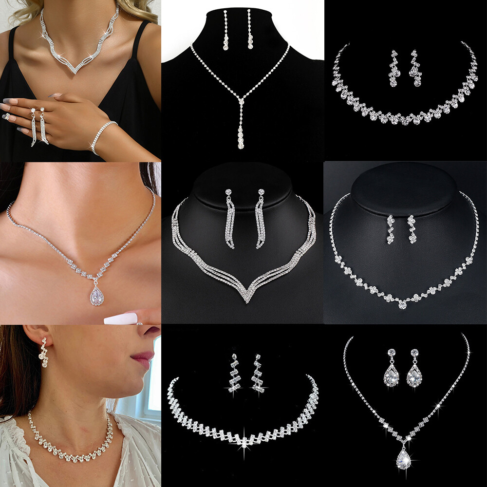 Set De Bijoux Et Accessoires De Mode Pour Femme - Pierres Brunes, Style Occasion - Objet D'occasion, Marque Non Spécifiée