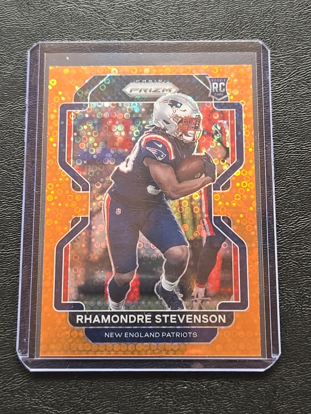 2021 Panini Prizm - Rookie Orange Disco Prizm #367 Rhamondre Stevenson (RC)