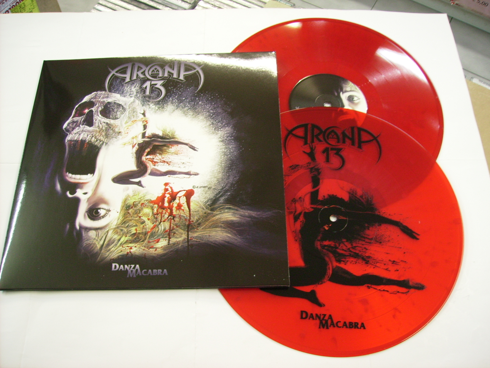ARCANA 13 - DANZA MACABRA - 2LP RED SPLATTER VINYL + POSTER - NEW COPY # 95/100