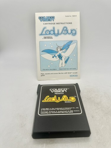 COLECOVISION LADYBUG COMPLETE IN BOX CIB W MANUAL AUTHENTIC VINTAGE - Picture 4 of 5