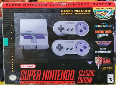 Nintendo Super NES Classic Edition Gaming Console CIB Complete Authentic