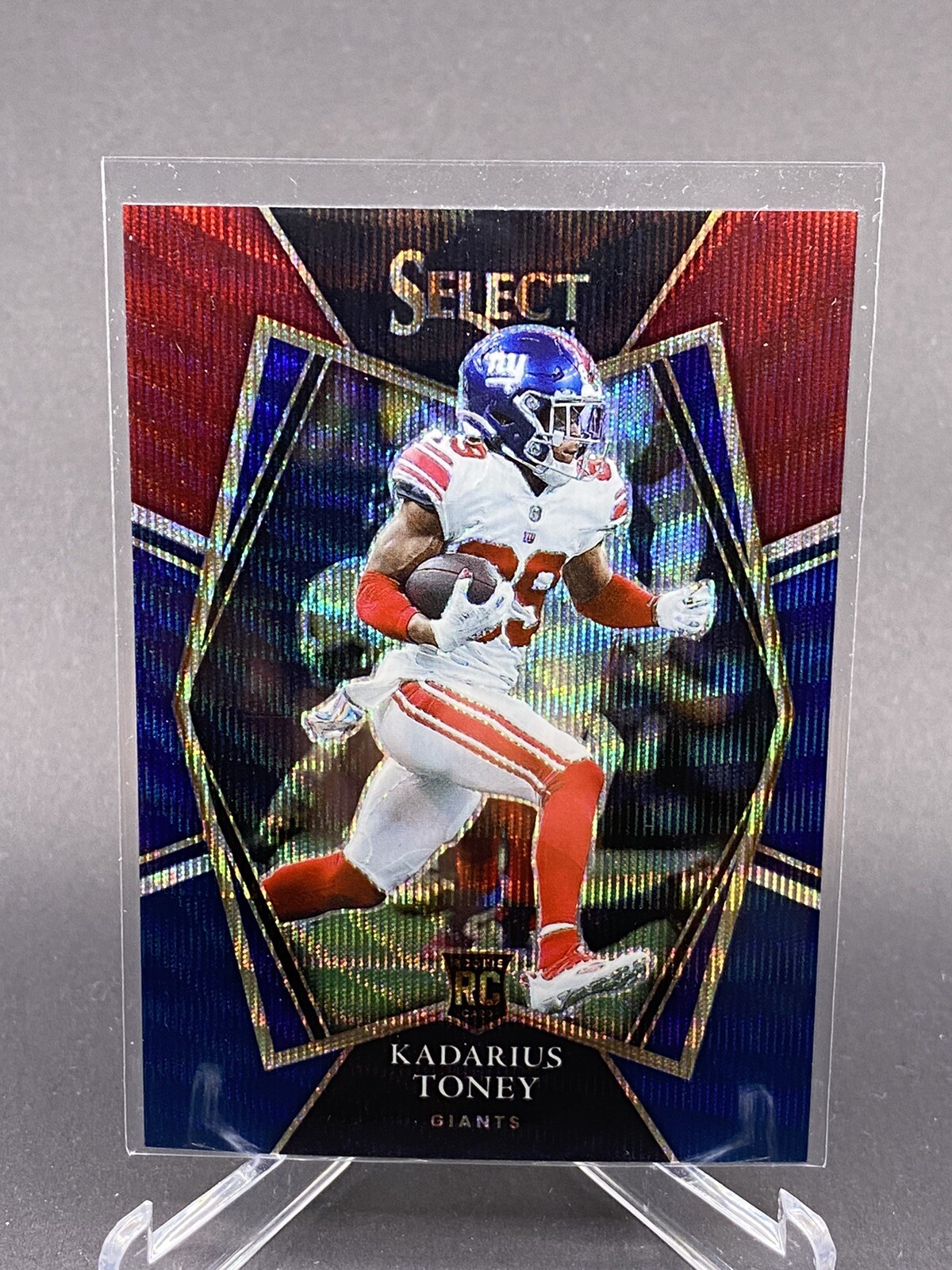 2021 Select Kadarius Toney Tri-Color Premier Level Prizm Rookie RC /199 No.152