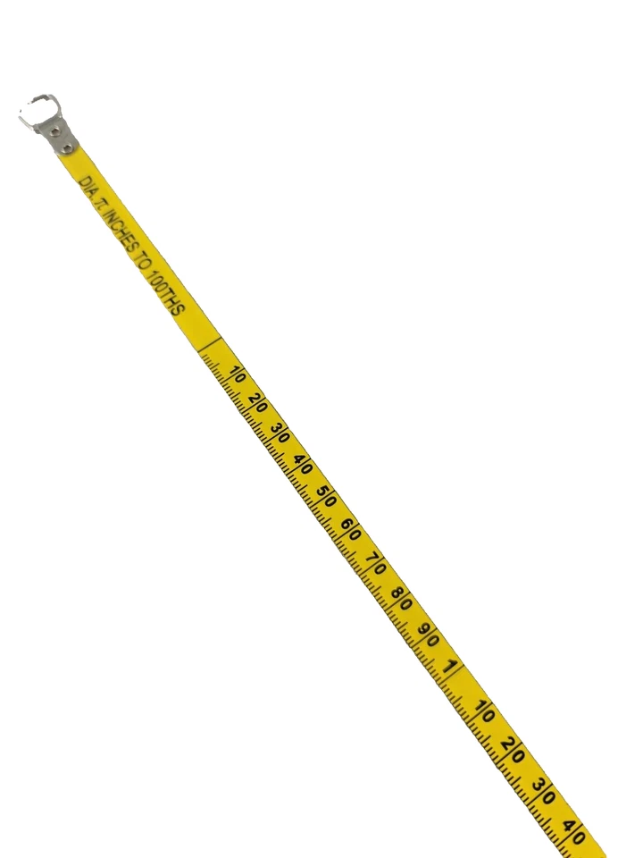 6 Ft Wrap-A-Round Pipe Outside Diameter Measuring OD Tape, 1/4" Wide Blade Keson - Image 4 of 4