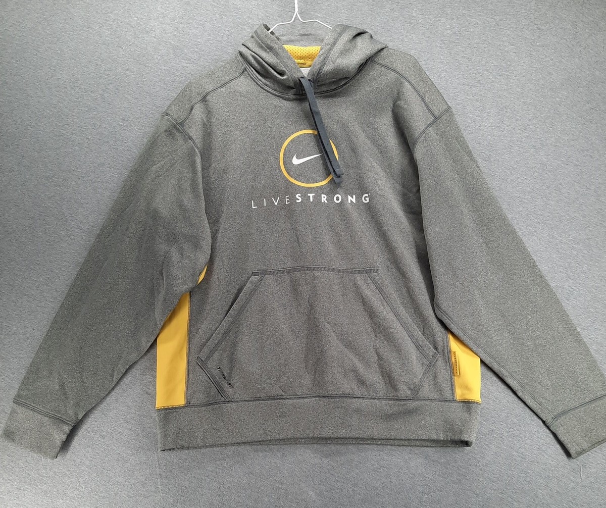 yellow livestrong hoodie