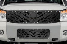Custom Aftermarket Steel Grille For 2008-2014 Nissan Titan Nightmare Made In Usa
