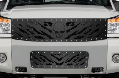 #ad Custom Aftermarket Steel Grille for 2008 2014 Nissan Titan NIGHTMARE Made in USA $399.95