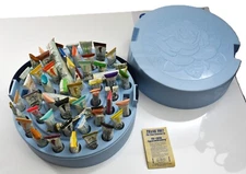 1974 Tri-Chem Liquid Embroidery Paint Case, 52 Paints Goodhouse Keeping Seal USA