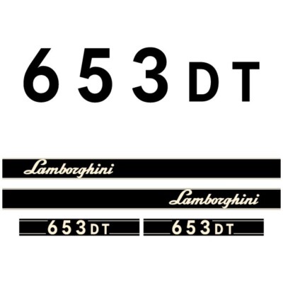 Replacement Decal Set fits Lamborghini 653DT Tractor Sticker Kit