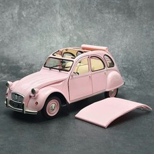 1:18 Norev Citroen 2CV 1986 Pink Alloy Car Model Collectible Gift Ornament