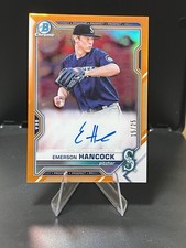 2021 Bowman - Chrome Prospects Autographs Emerson Hancock #CPA-EHA Blue...