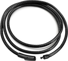 Waterproof Braided Leather 2MM/3MM/4MM/5MM 14" to 42" Leather Chain Cord Nec...