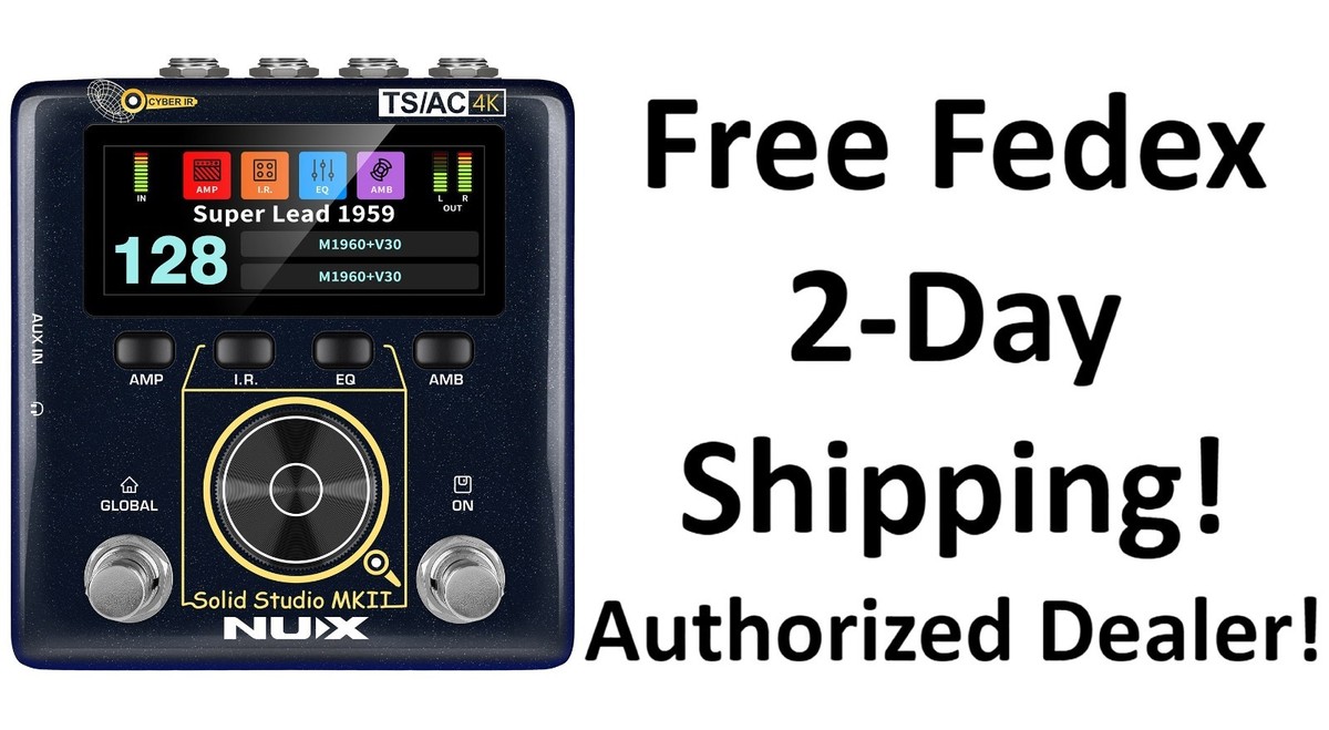 New NUX NSS-6 Solid Studio MKII Preamp, Power Amp Sim & IR Loader