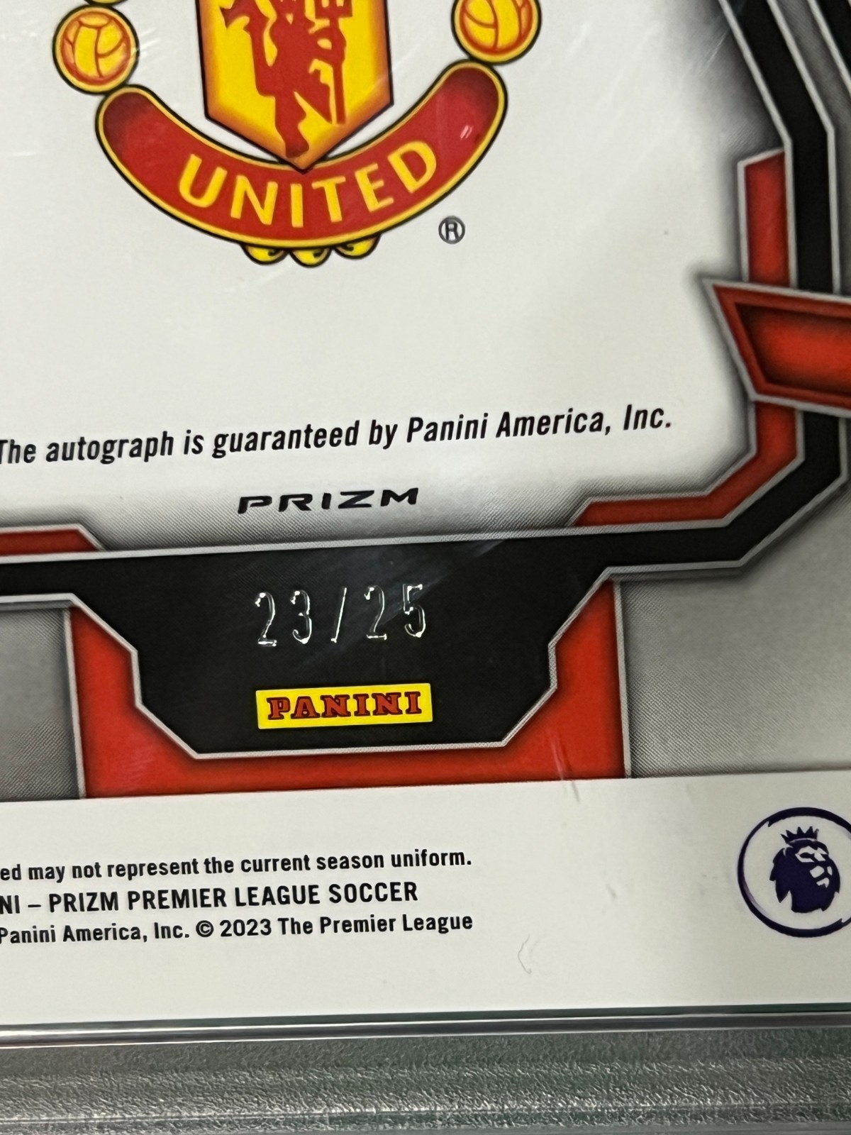2023 Panini Prizm Premier league E #S-DBE Auto Purple /25 David Beckham PSA 10 view 7