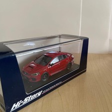 Hi-Story Subaru WRX STI Type RA-R 2018 1/43 Scale Pure Red Model New