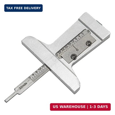 Car Truck Tire Depth Checker Tyre Tread Gauge Stainless Steel 0~32nds Caliper Me
