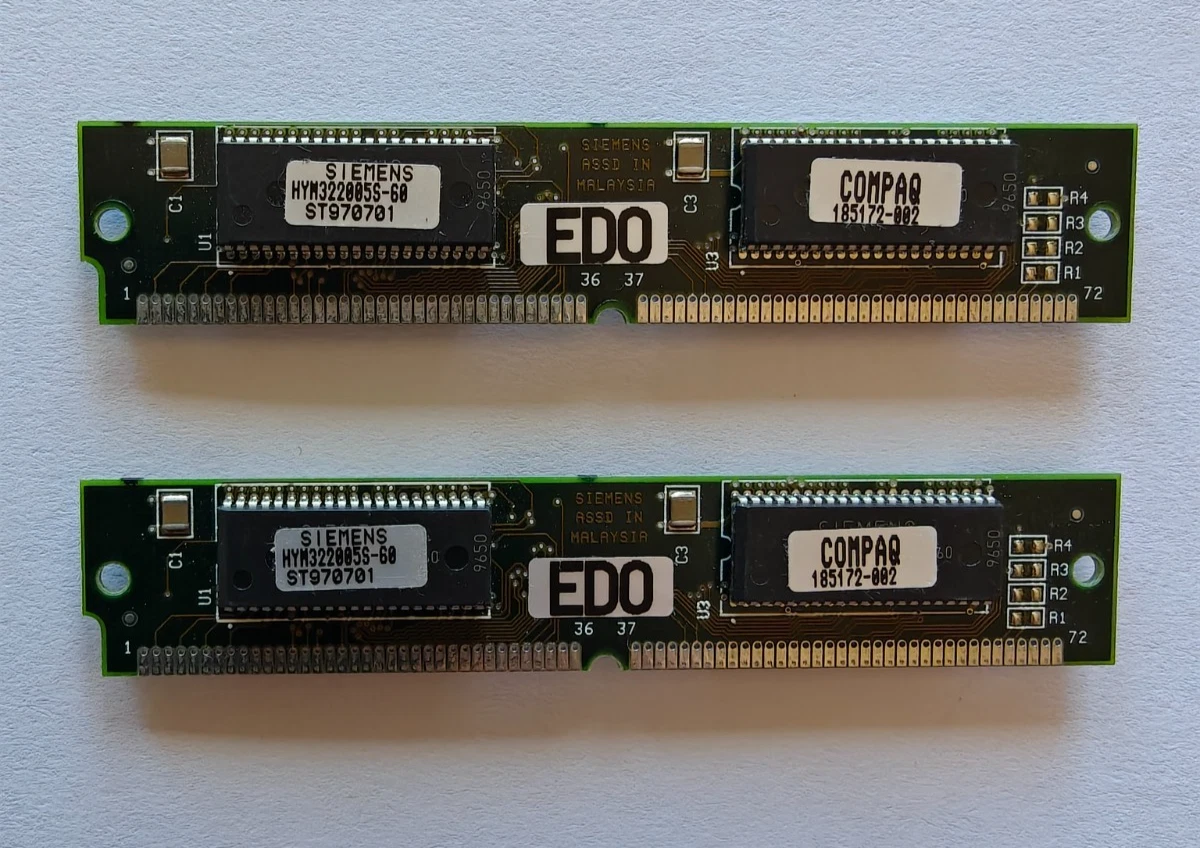 32MB Rapide Page Fpm Mémoire non-Parité 60NS Simm 72-PIN 5V 8X32 Modules 32 Meg