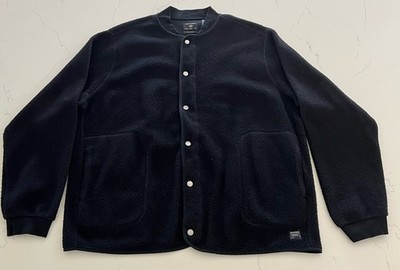 Dockers Black Sherpa Bomber Jacket Men s XXL Relaxed Fit
