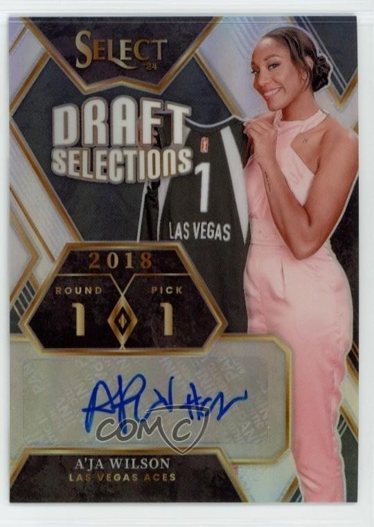 2024 Panini Select WNBA Draft Selections Signatures A'ja Wilson Auto 1s6n