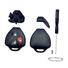 Cutting NOT Required Key Fob Shell Replacement for Toyota 3 Button 1 Pcs