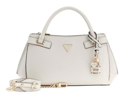 GUESS Serenova Girlfriend Satchel S Handtasche Tasche Cream White creme Neu