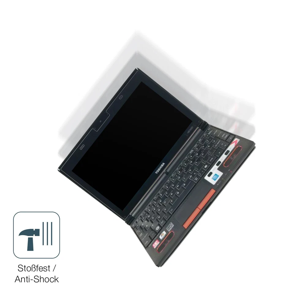 2x Screen Protector for Toshiba NB550D 10 Zoll matte Flexible Glass 9H dipos - Image 4 of 4