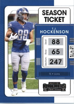 2021 Panini Contenders - T.J. Hockenson #33