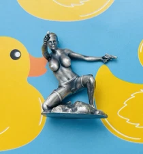 Hand Pour Tomb Raider The Divine Ponytail 1 Oz .999 Pure Silver Figure Statue