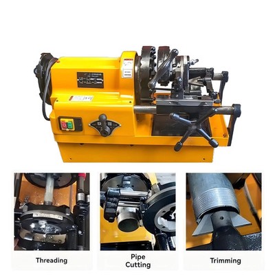 Compact Electric Threading Machine - Fully Automatic 2/3/4-Inch ThreadingMachine