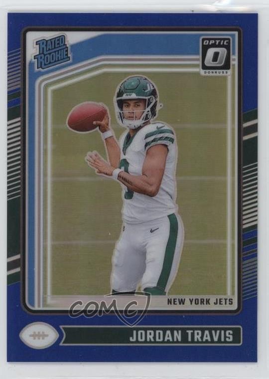 2024 Panini Donruss Optic Rated Rookie Blue Prizm 78/199 Jordan Travis #260 05jo
