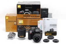 S/C 1673 Almost Unused Nikon D3300 18-55mm 55-200mm 2Lens kit From JAPAN
