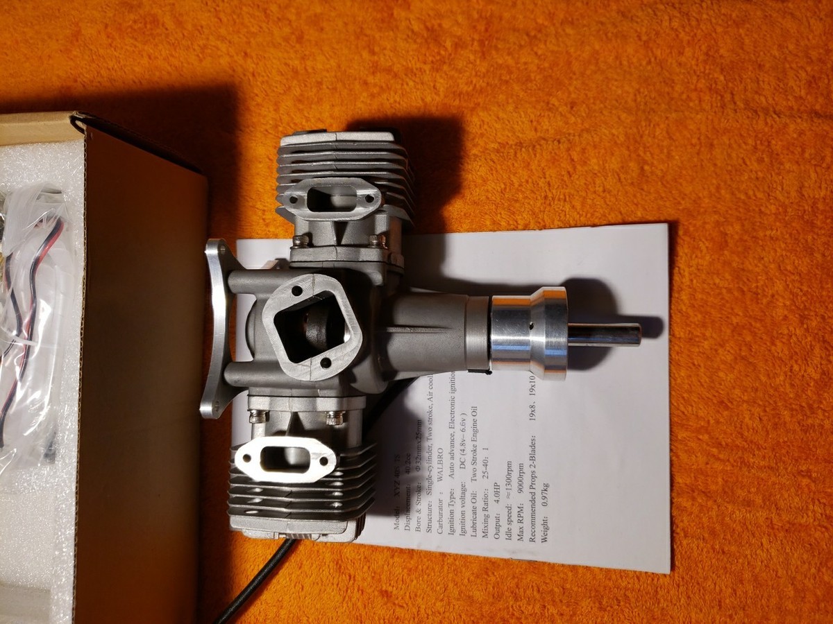 XYZ Motor - XYZ 40S TS Gas Twin RC Engine- 40 S 2 Cylinder MOTOR