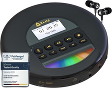 KLIM Nomad - New - Portable CD Player Walkman with Long-Lasting Battery Gold
