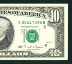 $10 1995 FEDERAL RESERVE NOTE ** PAPER CURRENCY AUCTIONS