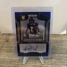 2025 Panini Prizm Draft Picks Kobe Hudson Picks Auto Blue Prizm /249 RC Knights