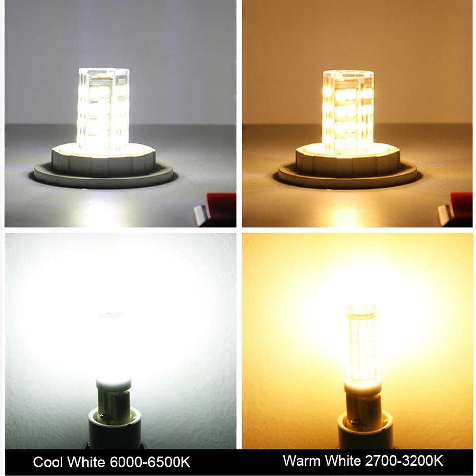 G9 LED Corn Bulb for Candelabra Ceiling Fan AC220V 3W Daylight Ceramics Lamp - Image 3 of 4