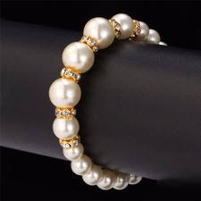 Elegante Bracciale Catena Mano Regolabile Imitazione Gioielli per Ogni Occasione