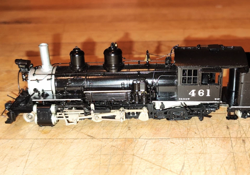 Last Run 1994 Precision Scale HOn3 Brass D&RGW K-27 2-8-2 #461 Beautiful Exc Run - Image 4 of 4