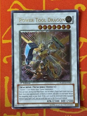 YUGIOH KRAFTWERKZEUGDRACHE ULTIMATE RARE 1.AUFLAGE MODERATES SPIEL RGBT-DE042