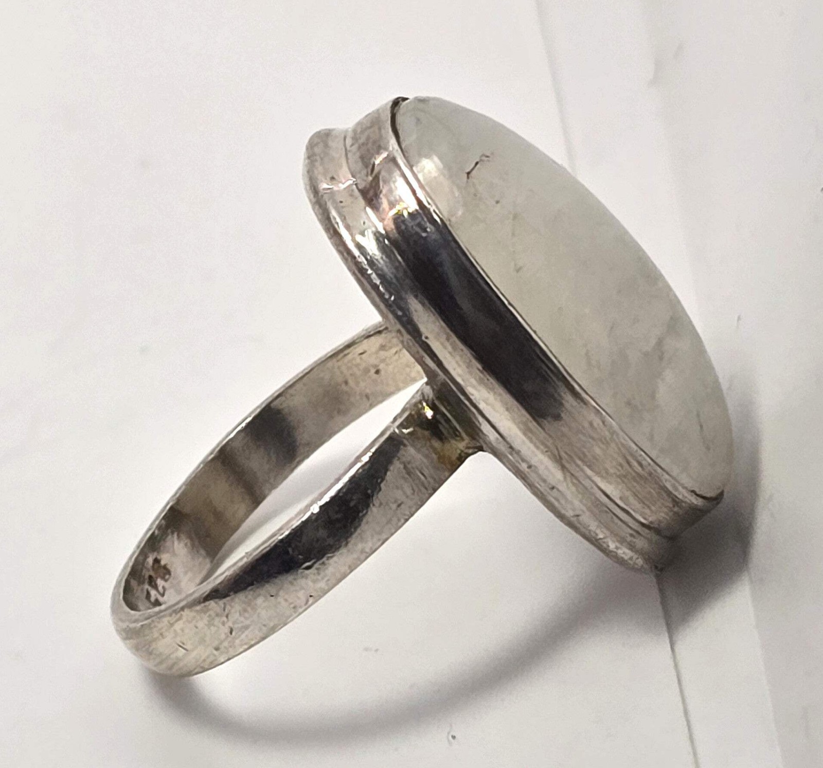 Blue Moonstone large open work solid sterling sil… - image 5